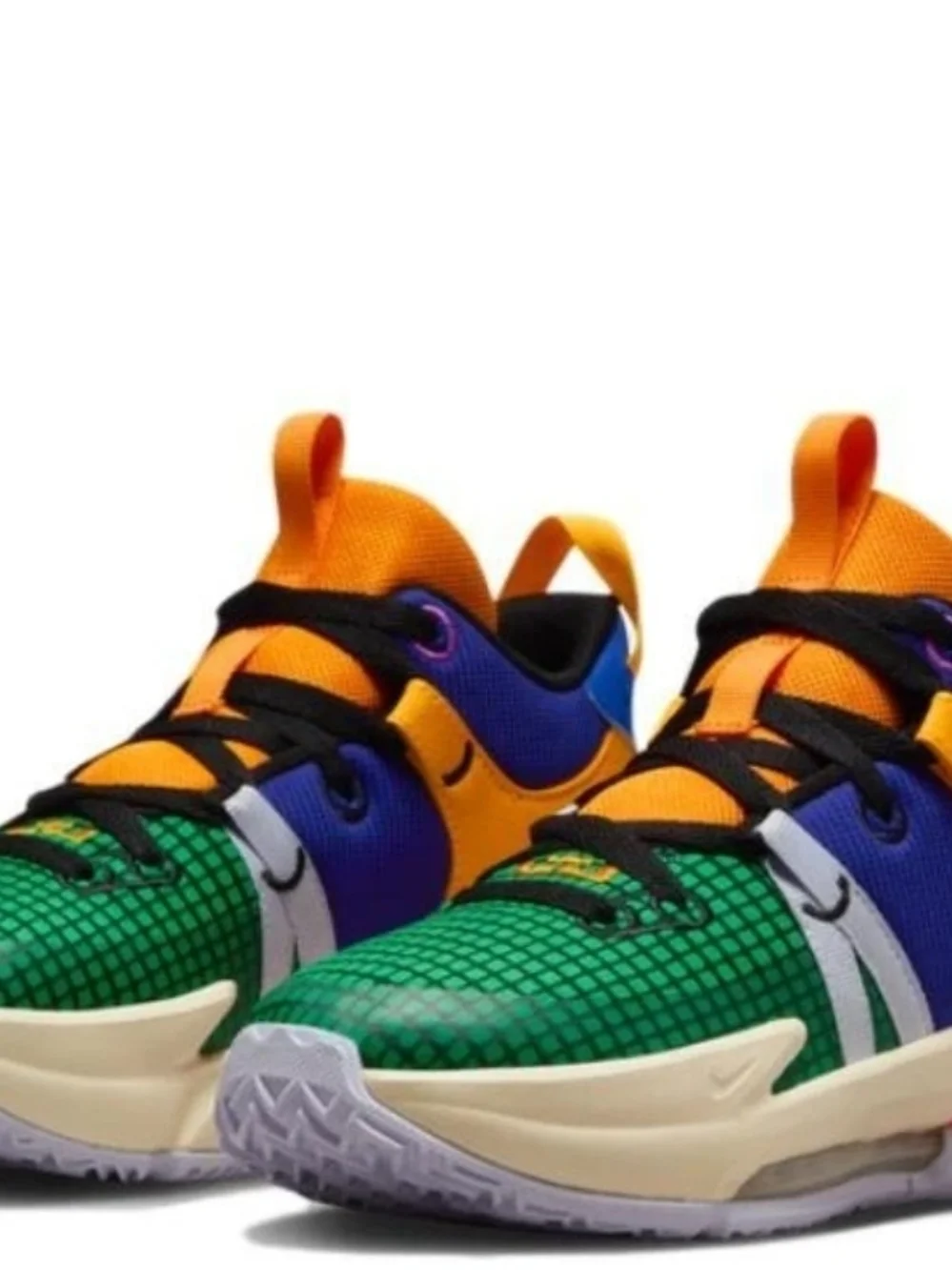 Nike Kids Colorblock Sneakers - Green/Orange/Blue/Purple